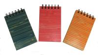 Bamboo notebook, bamboo notepad, writing pad.