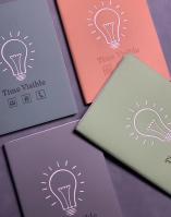 A5 Notebook with Patched PU + deepened colored PU