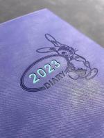 A5 notebook with colored changing PU + deepened colored PU