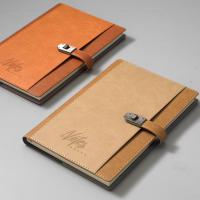 Notebook made from A237 imitative leather with metal locker