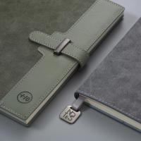PU notebook with metal accessories