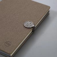 PU notebook with metal accessories