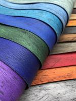 A5 Notebook. Jungle-patterned PU