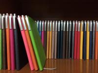 Notebook with pen holder