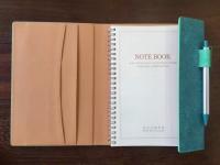 A5 size notebook with pen holder