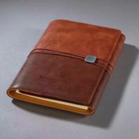A5 notebook with business card holder.
